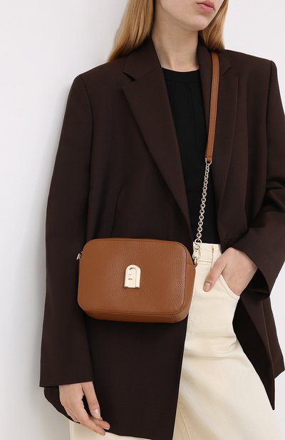 Сумка sleek mini FURLA коричневого цвета по цене 22200 руб., арт. BARXABR/HSF000, фото 2 Сумка sleek mini FURLA, арт. BARXABR/HSF000, фото 2