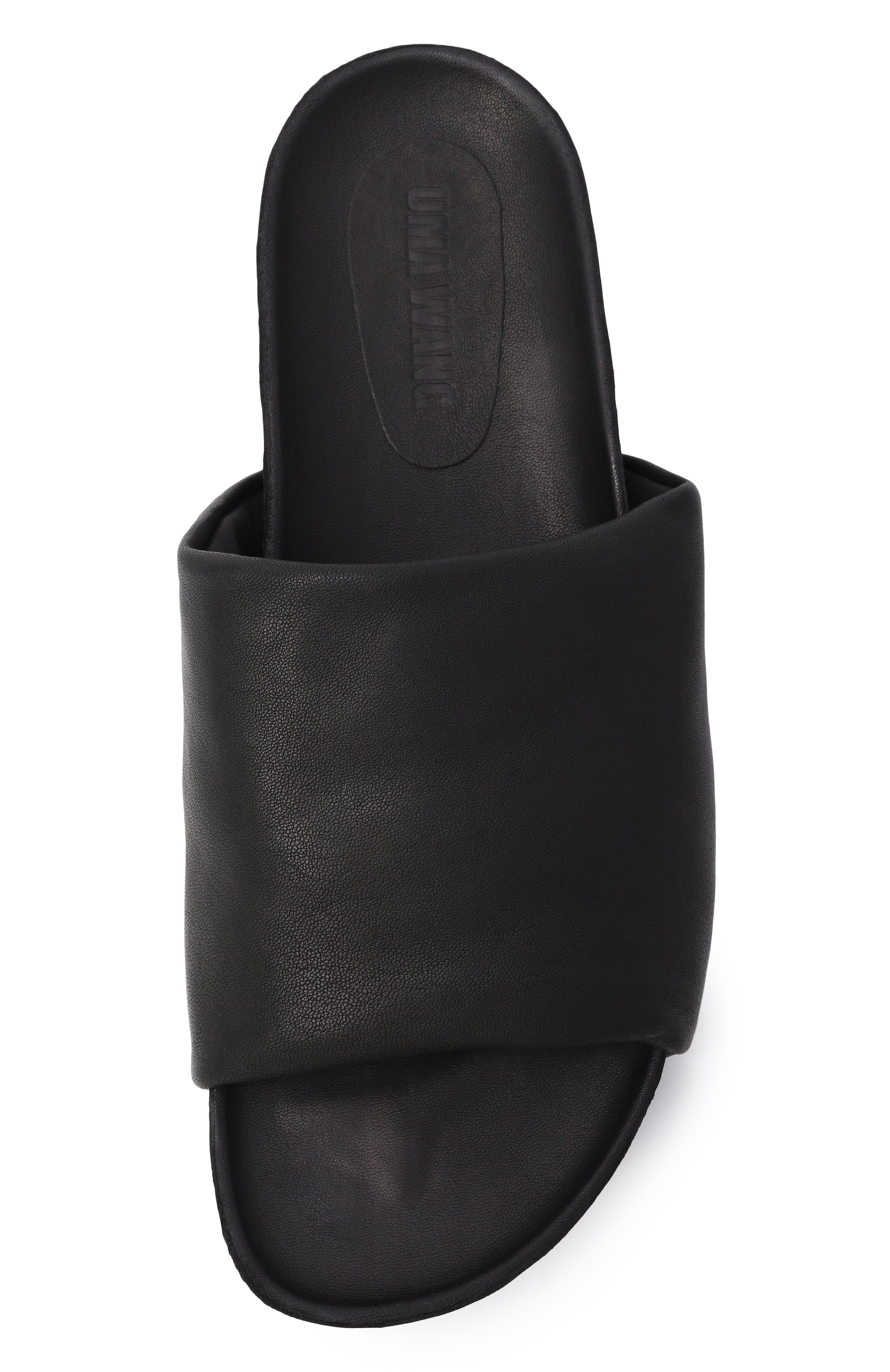 Кожаные шлепанцы UMA WANG черного цвета по цене 83000 руб., арт. US9574, фото 5 Кожаные шлепанцы UMA WANG, арт. US9574, фото 5