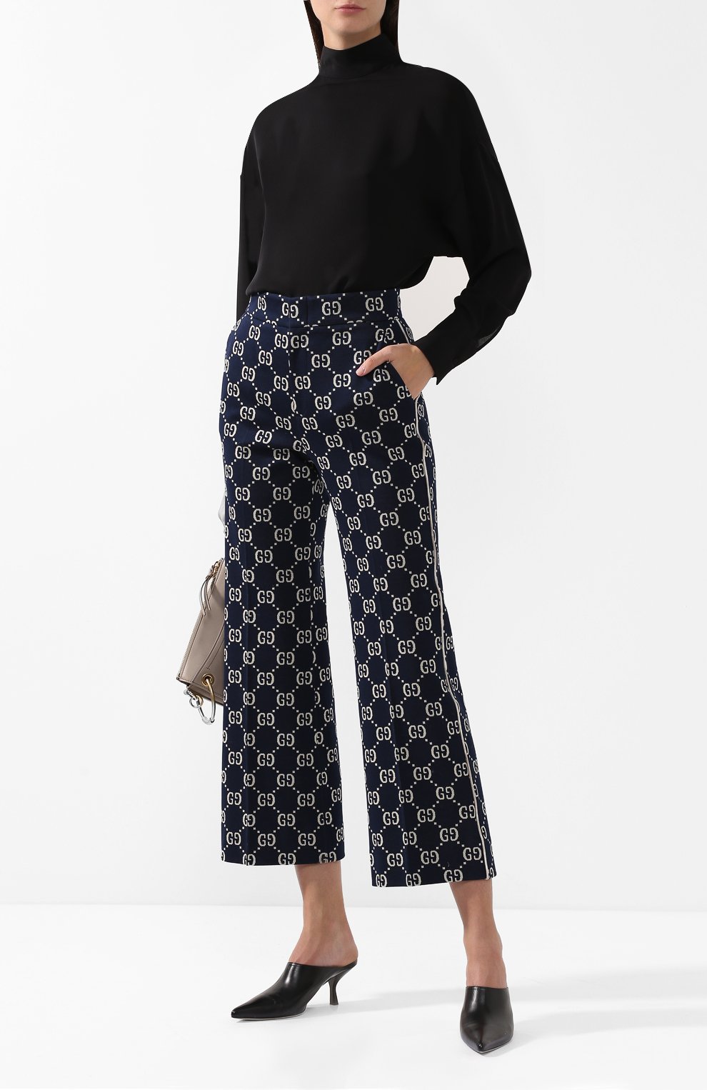 Хлопковые брюки с принтом GUCCI, арт. 523573/Z372F, фото 2