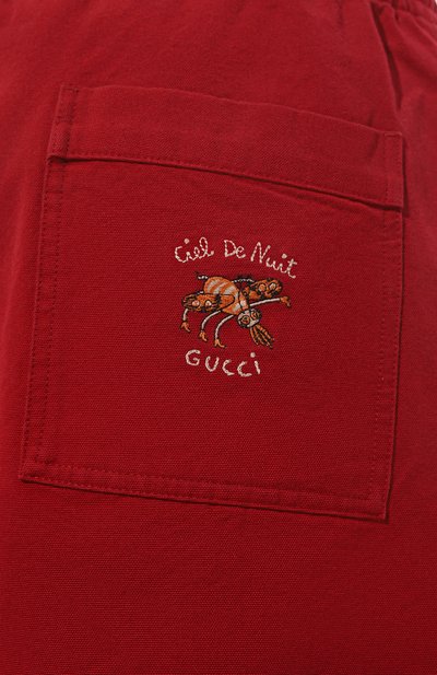 Хлопковые шорты GUCCI, арт. 659825 ZAGP4, фото 5