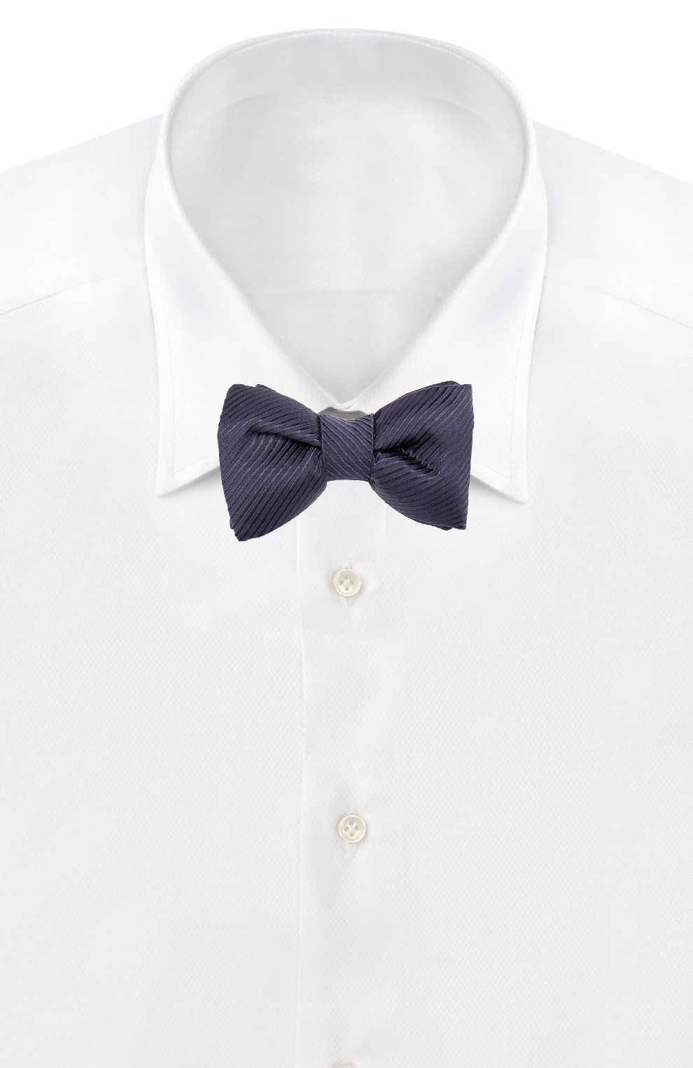 Шелковый галстук-бабочка TOM FORD темно-синего цвета по цене 21950 руб., арт. 2TF07/4CH, фото 2 Шелковый галстук-бабочка TOM FORD, арт. 2TF07/4CH, фото 2