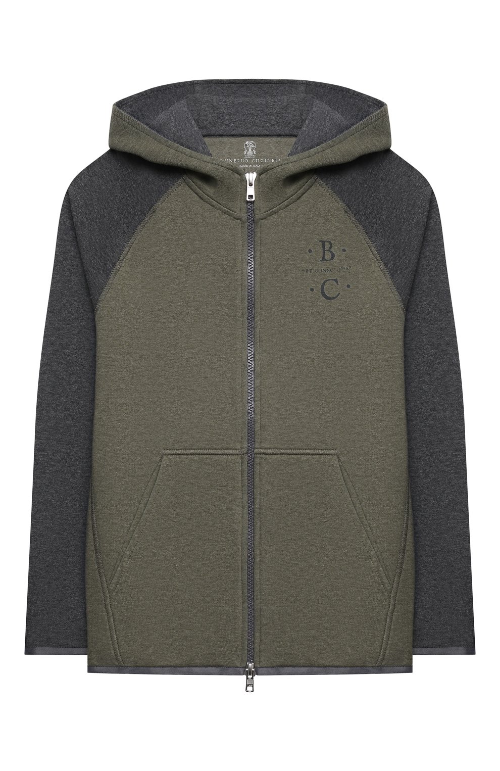 Хлопковая толстовка BRUNELLO CUCINELLI, арт. BD847E113B, фото 1