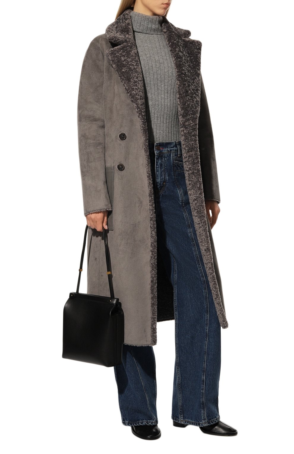 Двусторонняя дубленка из экомеха PATRIZIA PEPE, арт. 2O0025_E012, фото 2