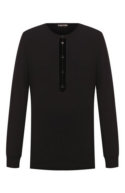 Мужская лонгслив-хенли из вискозы TOM FORD, арт. JMV011/JHL009