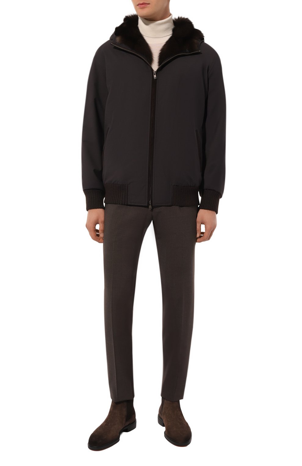 Бомбер с подкладкой из соболя BLACK SABLE, арт. BS-24008EB, фото 2