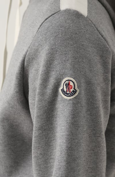 Хлопковый кардиган на молнии с капюшоном MONCLER, арт. C2-093-84989-00-8098W, фото 5