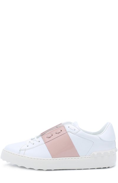 Кожаные кеды open с лаковой цветной вставкой VALENTINO, арт. MW1S0781/TCQ, фото 3