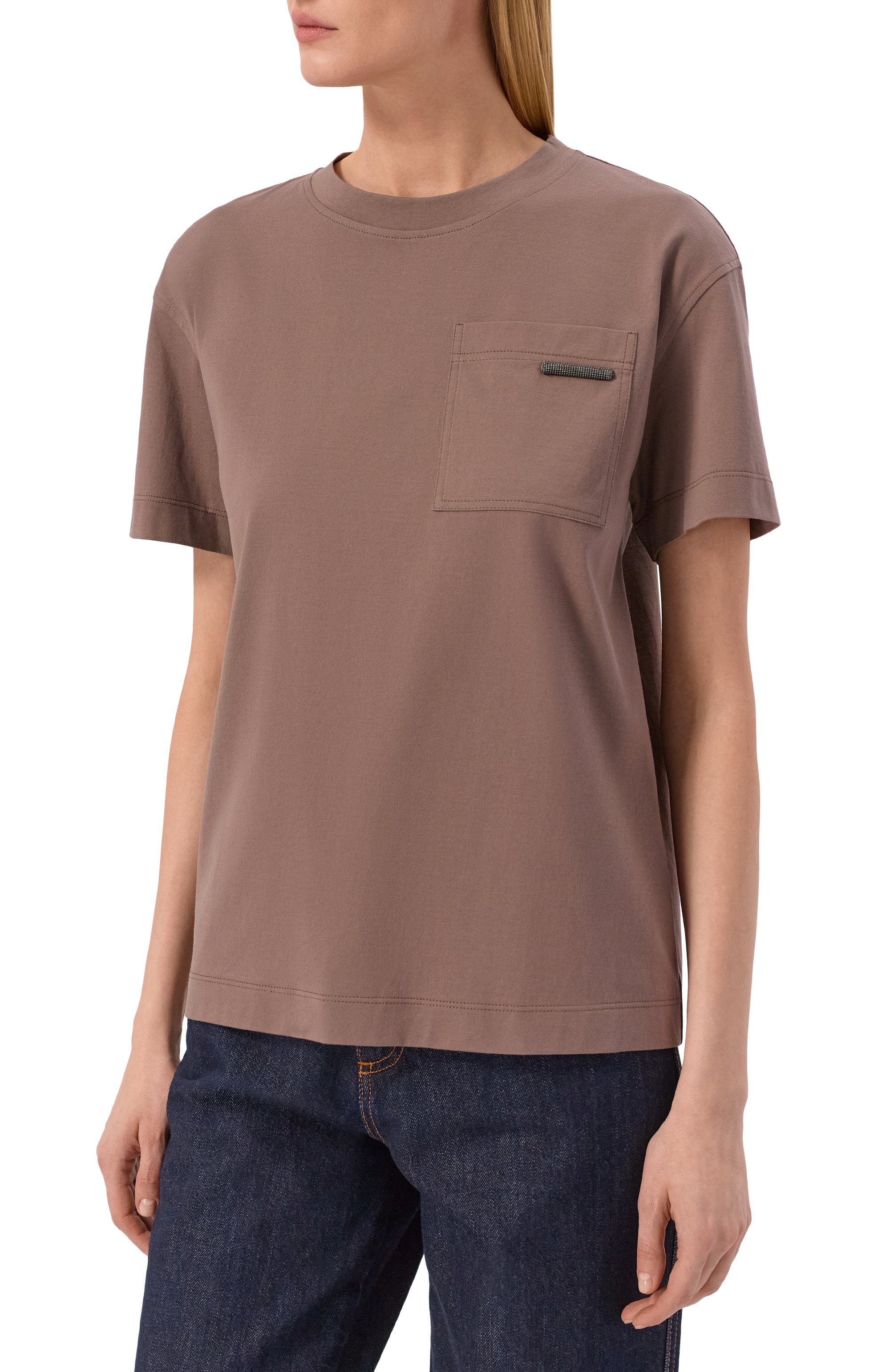 Хлопковая футболка BRUNELLO CUCINELLI, арт. M0T81EC710, фото 3