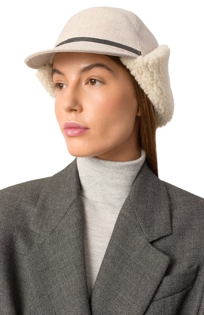 Шерстяная шапка BRUNELLO CUCINELLI, арт. MCAP90023, фото 3