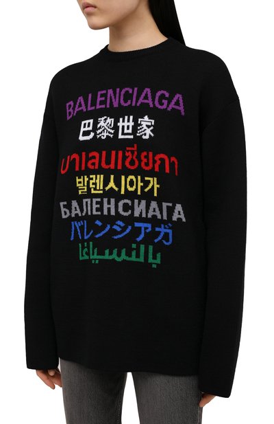 Шерстяной пуловер BALENCIAGA, арт. 650350/T1595, фото 3