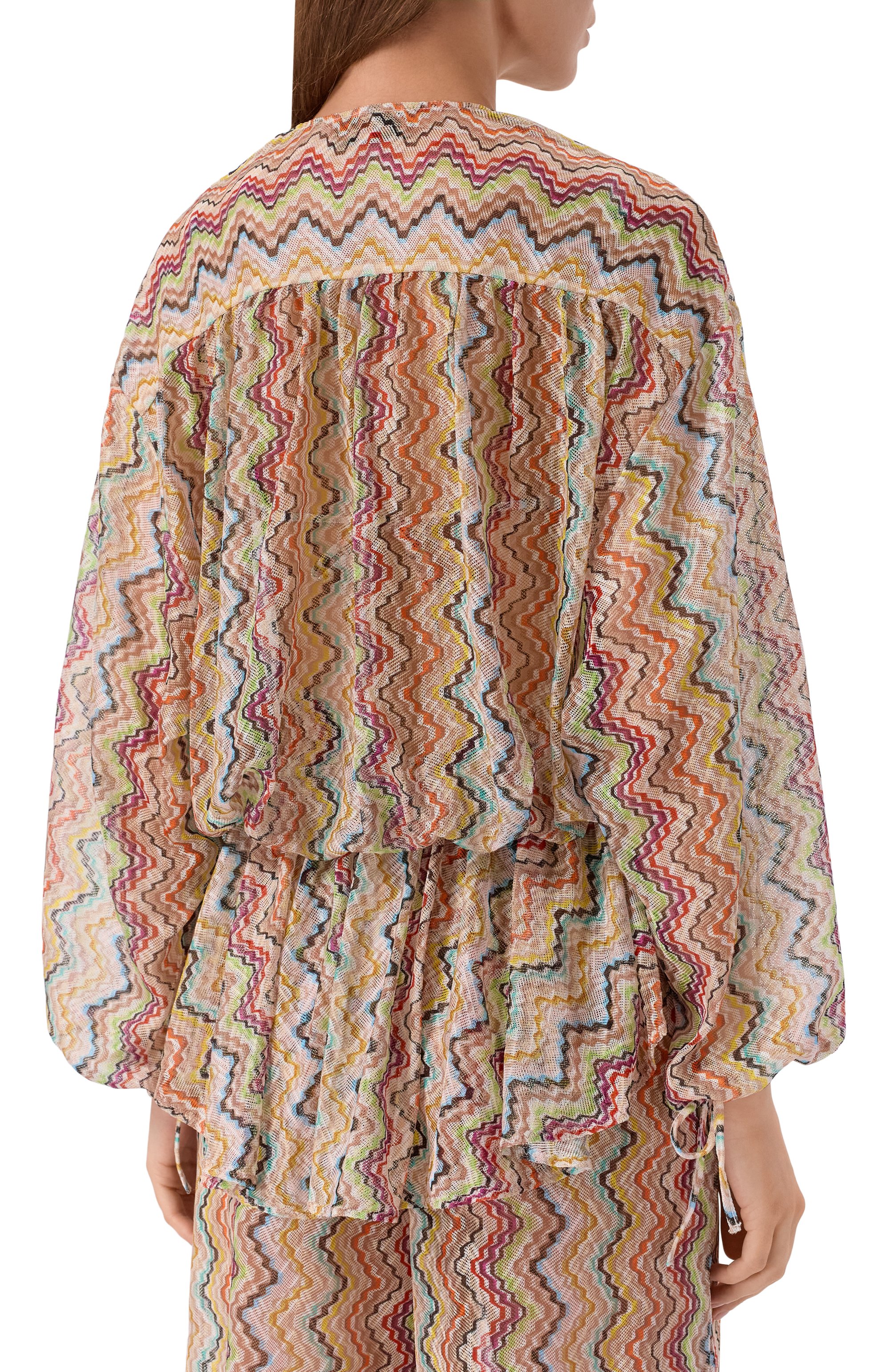Блузка MISSONI разноцветного цвета по цене 141500 руб., арт. MS26SQ21/BR015G, фото 4 Блузка MISSONI, арт. MS26SQ21/BR015G, фото 4