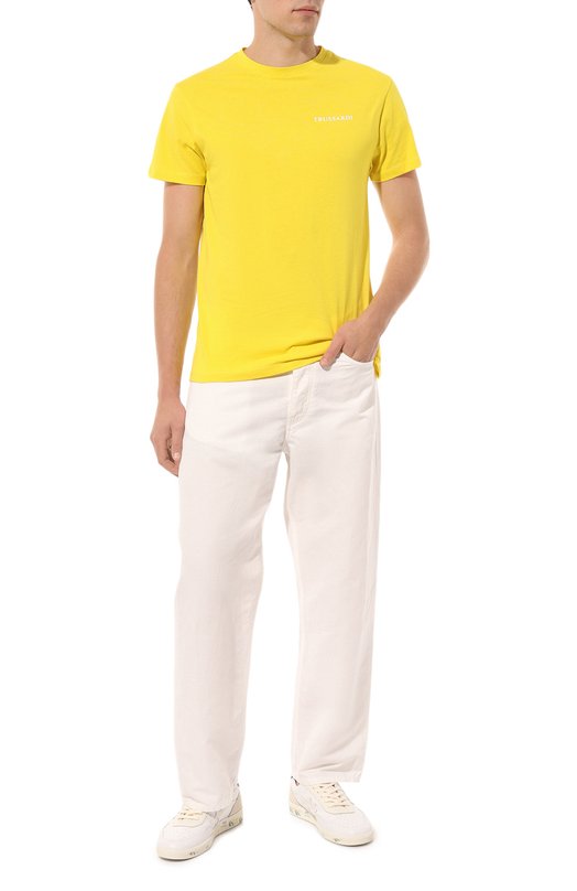 Хлопковая футболка Trussardi 2