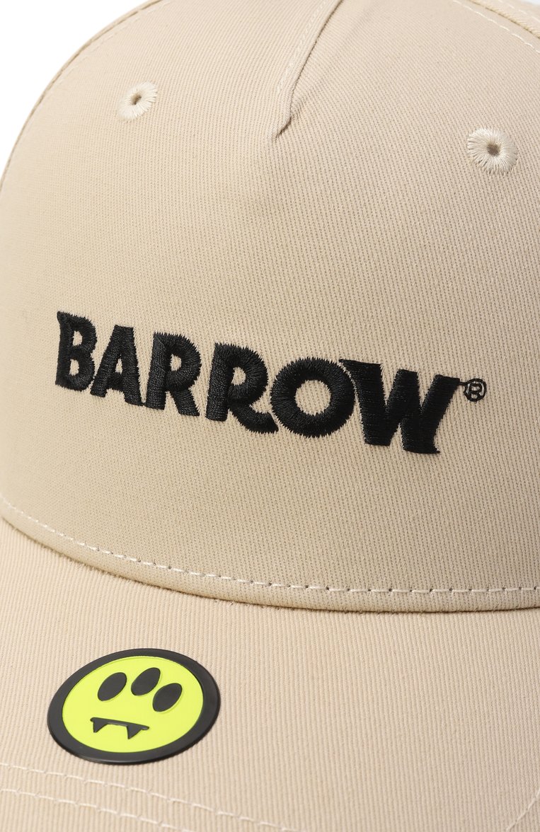 Детская хлопковая бейсболка BARROW светло-бежевого цвета, арт. S5BKJUBC075 | Фото 3 (Материал: Текстиль, Хлопок; Нос: Не проставлено)