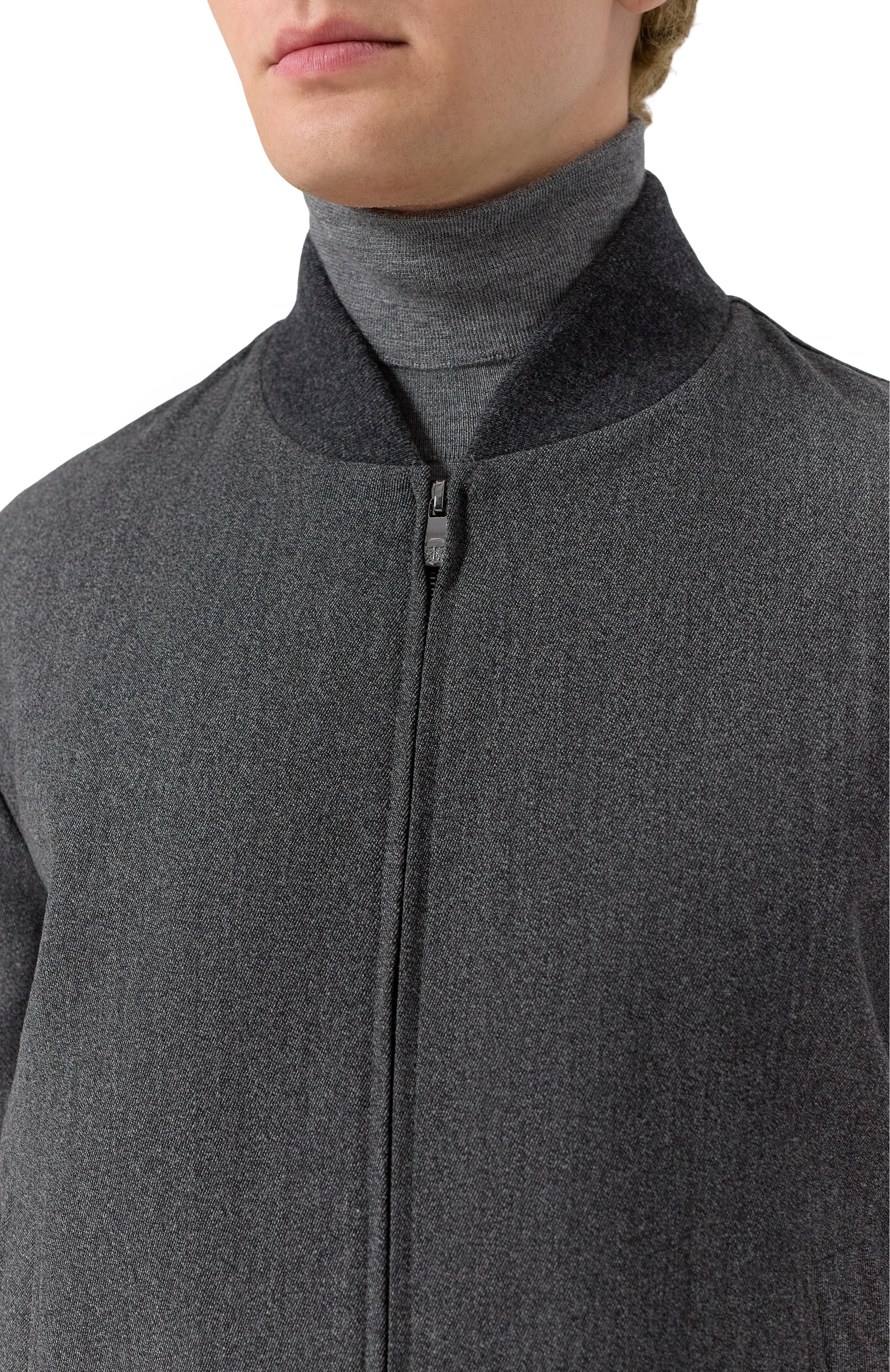 Бомбер из шерсти и хлопка CORNELIANI, арт. 26L512-2618331, фото 5