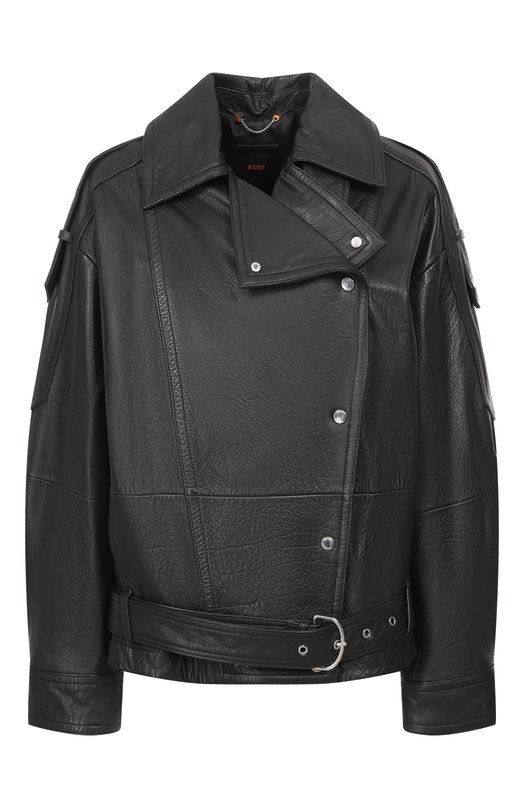 Кожаная куртка BOSS Orange 50552201 Чёрный 50552201