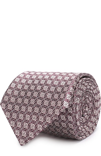 Мужской шелковый галстук с узором BRIONI, арт. 061D/0640D