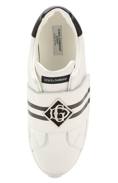 Кожаные кеды portofino DOLCE & GABBANA, арт. DA0770/AV540/37-39, фото 4