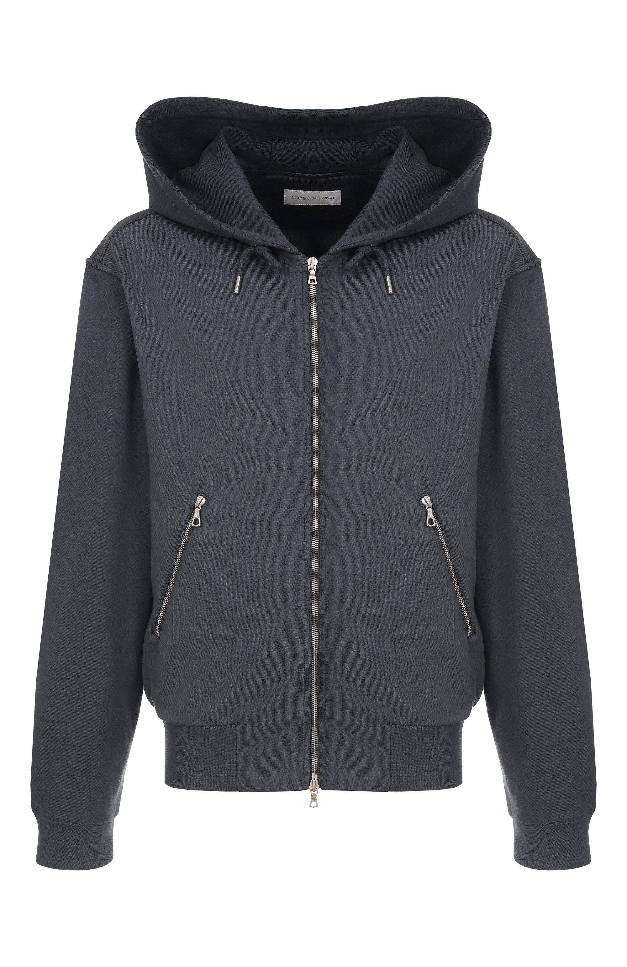 Хлопковая толстовка DRIES VAN NOTEN темно-серого цвета по цене 86500 руб., арт. 021148-2611-506, фото 1 Хлопковая толстовка DRIES VAN NOTEN, арт. 021148-2611-506, фото 1
