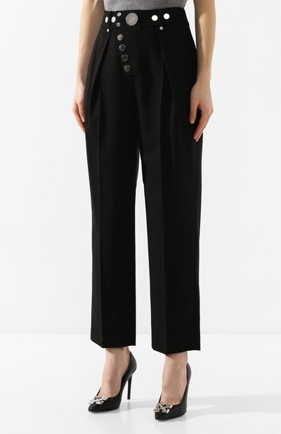 Брюки ALEXANDER WANG черно-белого цвета по цене 86100 руб., арт. 1WC1204227, фото 3 Брюки ALEXANDER WANG, арт. 1WC1204227, фото 3