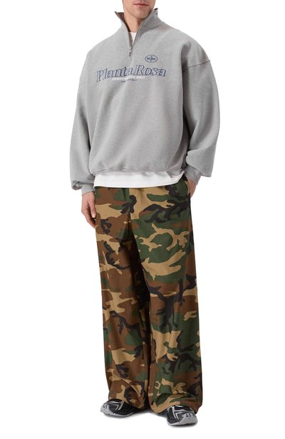 Хлопковый свитшот PLANTA ROSA, арт. PR/A1/GRIZZLE/470VELVET, фото 2