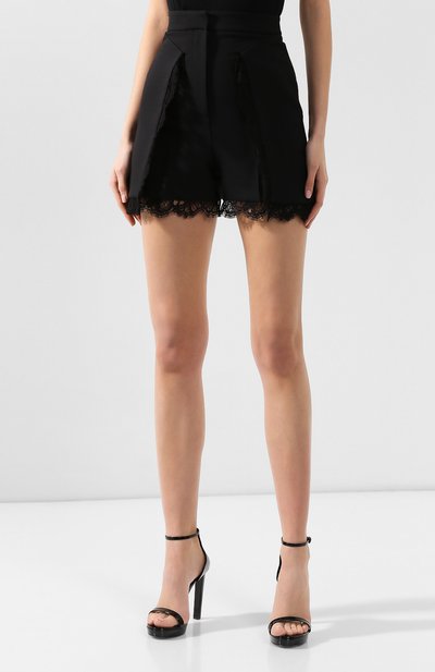 Шорты из смеси шерсти и шелка ALEXANDER MCQUEEN, арт. 607335/QJAAA, фото 3