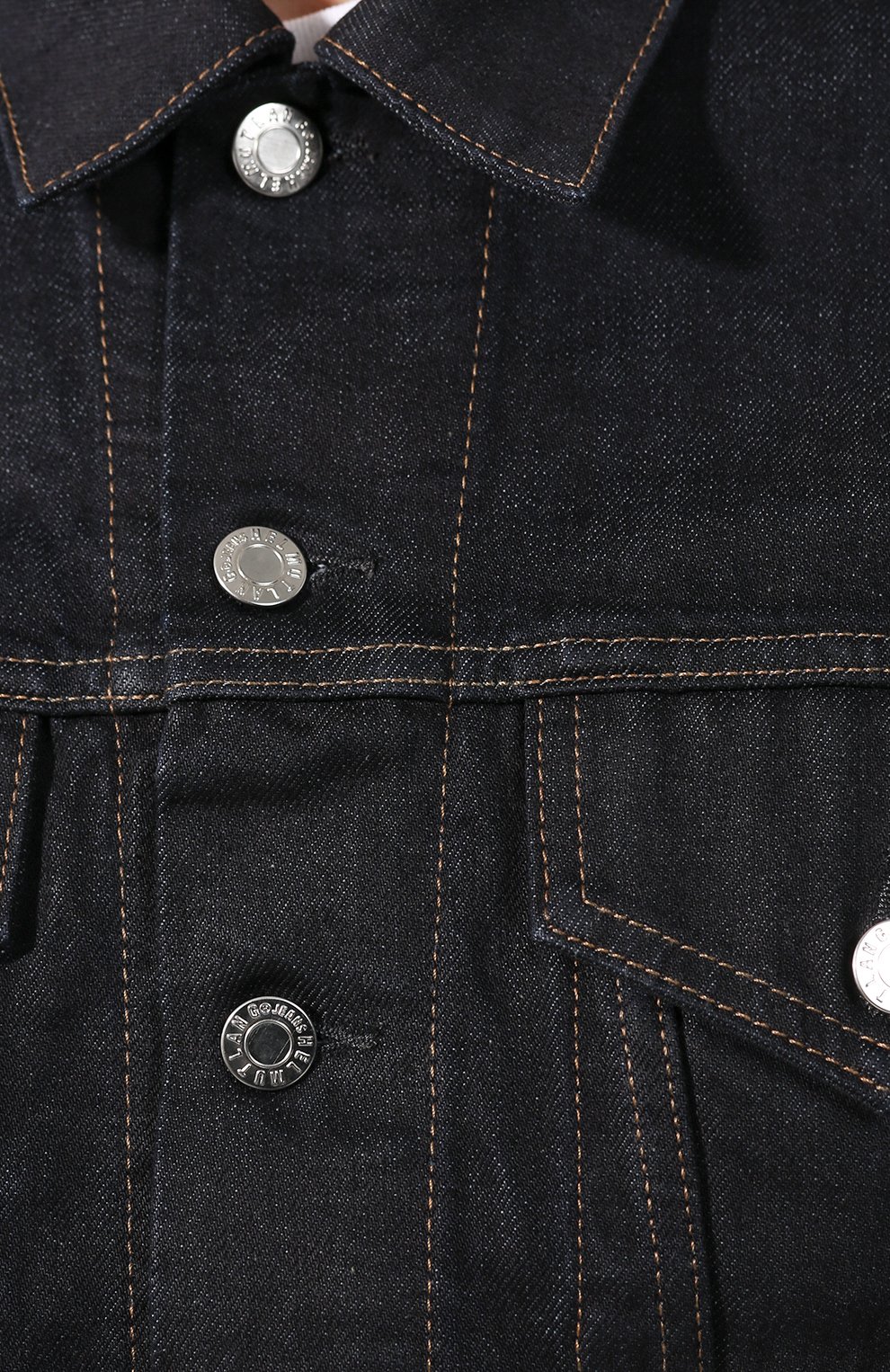Джинсовая куртка HELMUT LANG темно-синего цвета по цене 55400 руб., арт. I09DM105, фото 5 Джинсовая куртка HELMUT LANG, арт. I09DM105, фото 5