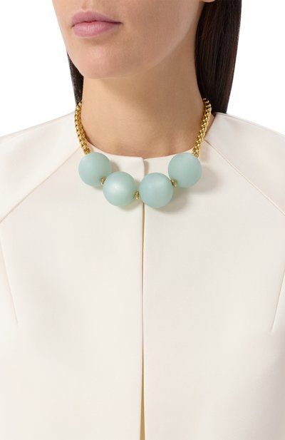 Колье CRYSTALLINE JEWELLERY бирюзового цвета по цене 17820 руб., арт. 586Н, фото 2 Колье CRYSTALLINE JEWELLERY, арт. 586Н, фото 2