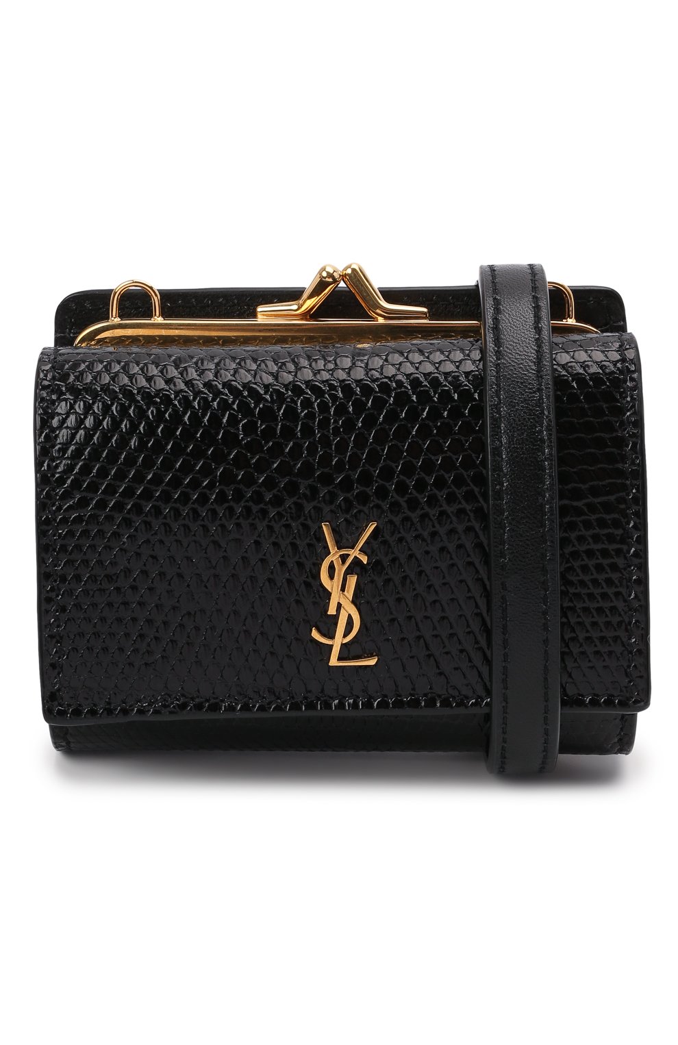 Поясная сумка kate из кожи варана SAINT LAURENT черного цвета по цене 170500 руб., арт. 660786/LVD4J/VSAL, фото 6 Поясная сумка kate из кожи варана SAINT LAURENT, арт. 660786/LVD4J/VSAL, фото 6