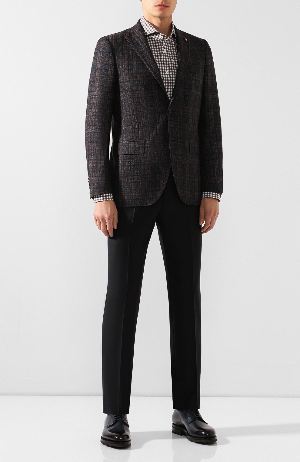 Кожаные дерби SANTONI, арт. MCC013974ML8HBUSU59, фото 2