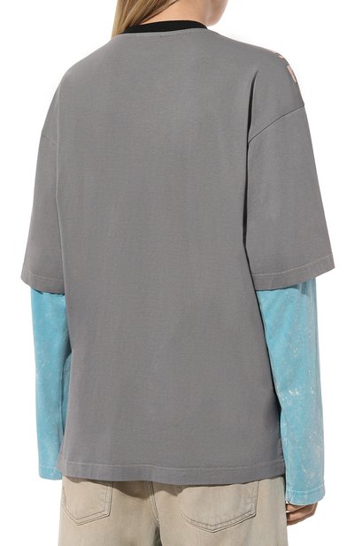 Хлопковый лонгслив DIESEL, арт. A12828/0THAH, фото 4