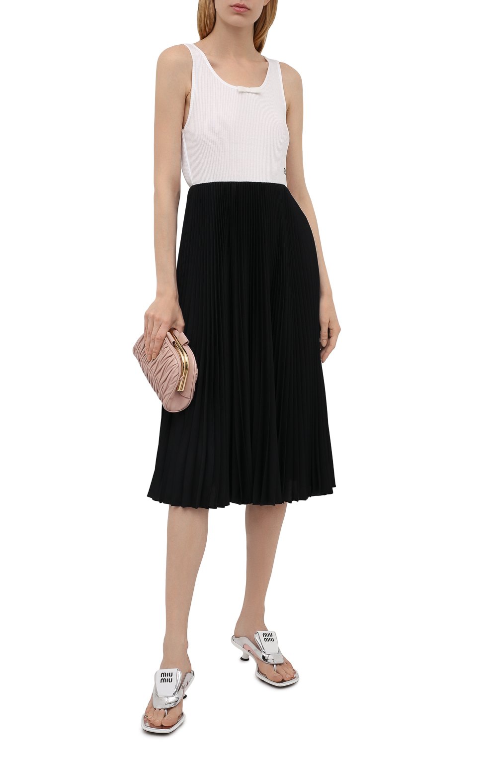 Хлопковое платье MIU MIU, арт. MJA812-1YJN-F0964, фото 2