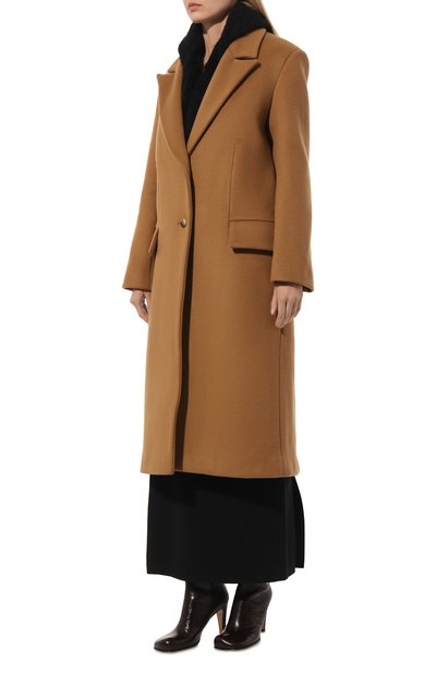 Шерстяное пальто LUDA NIKISHINA, арт. CT/AMI/mustard, фото 3