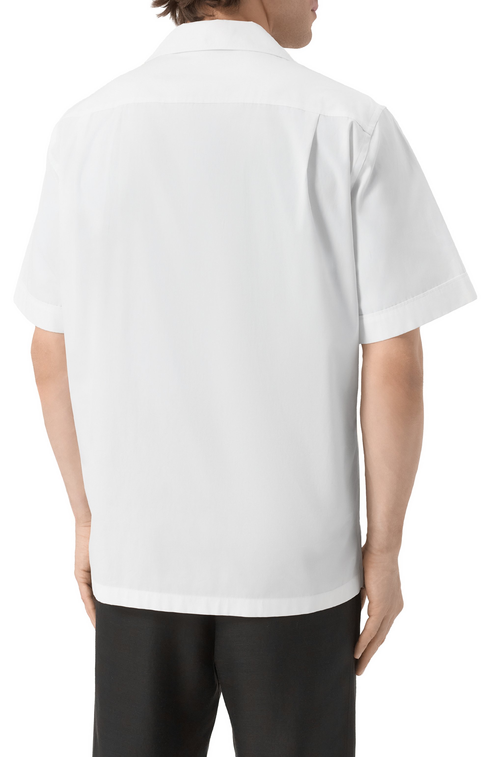 Хлопковая рубашка DOLCE & GABBANA белого цвета по цене 96350 руб., арт. G5JH9T/GJ384, фото 4 Хлопковая рубашка DOLCE & GABBANA, арт. G5JH9T/GJ384, фото 4