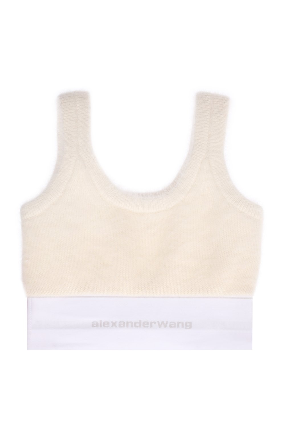 Шерстяной бра-топ ALEXANDER WANG кремового цвета по цене 49150 руб., арт. 1KC4211044, фото 1 Шерстяной бра-топ ALEXANDER WANG, арт. 1KC4211044, фото 1