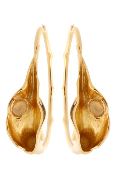 Серьги CHLOÉ золотого цвета по цене 89950 руб., арт. CH26SJE18PIN 9CO, фото 3 Серьги CHLOÉ, арт. CH26SJE18PIN 9CO, фото 3