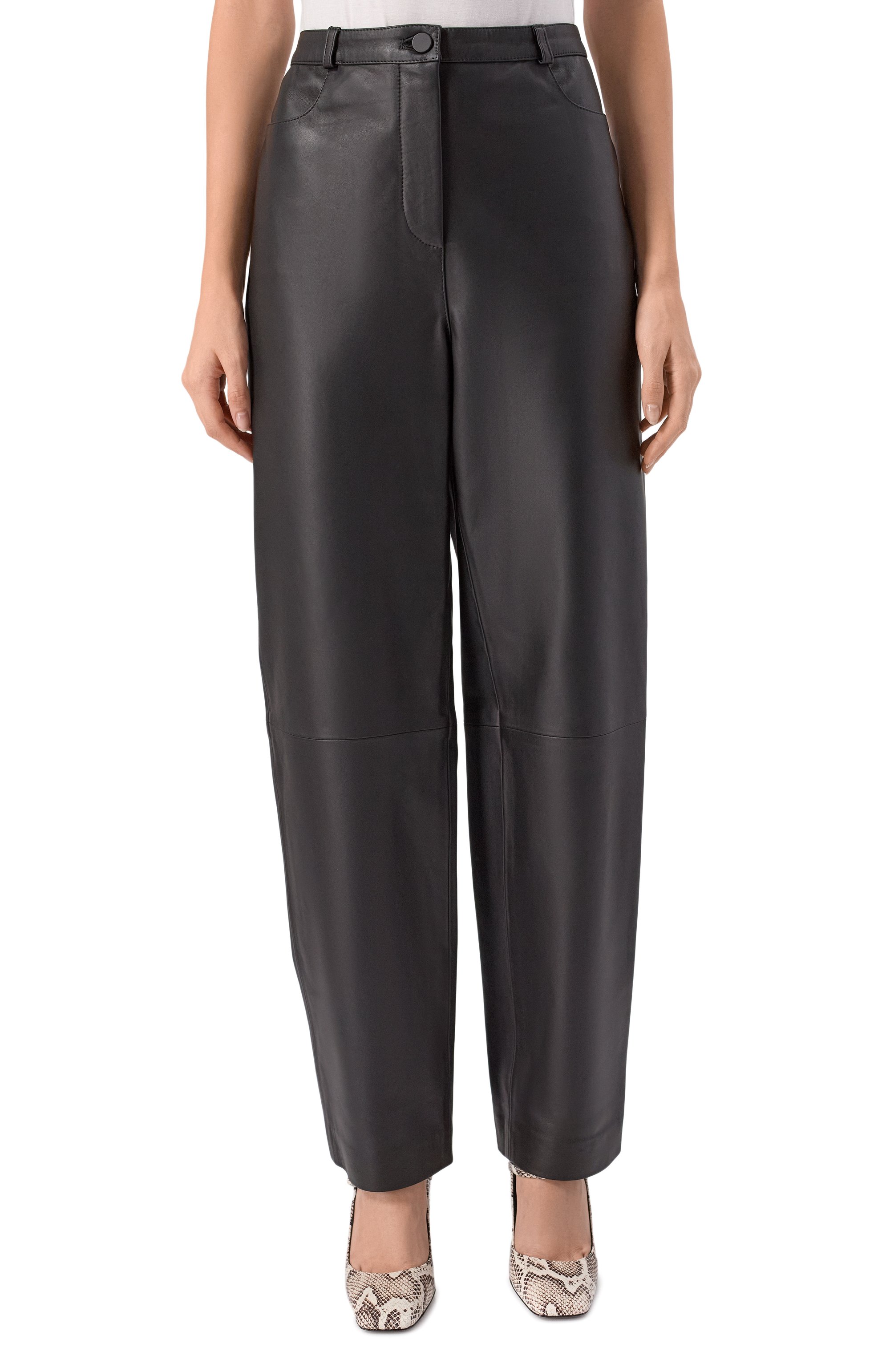 Кожаные брюки LOULOU DE SAISON, арт. C0BE, фото 3