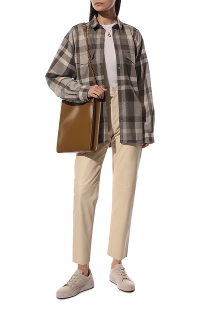 Рубашка TOTEME бежевого цвета по цене 45400 руб., арт. 221-729-712, фото 2 Рубашка TOTEME, арт. 221-729-712, фото 2