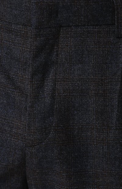 Шерстяные брюки прямого кроя LORO PIANA темно-синего цвета по цене 99000 руб., арт. FAI2471, фото 5 Шерстяные брюки прямого кроя LORO PIANA, арт. FAI2471, фото 5