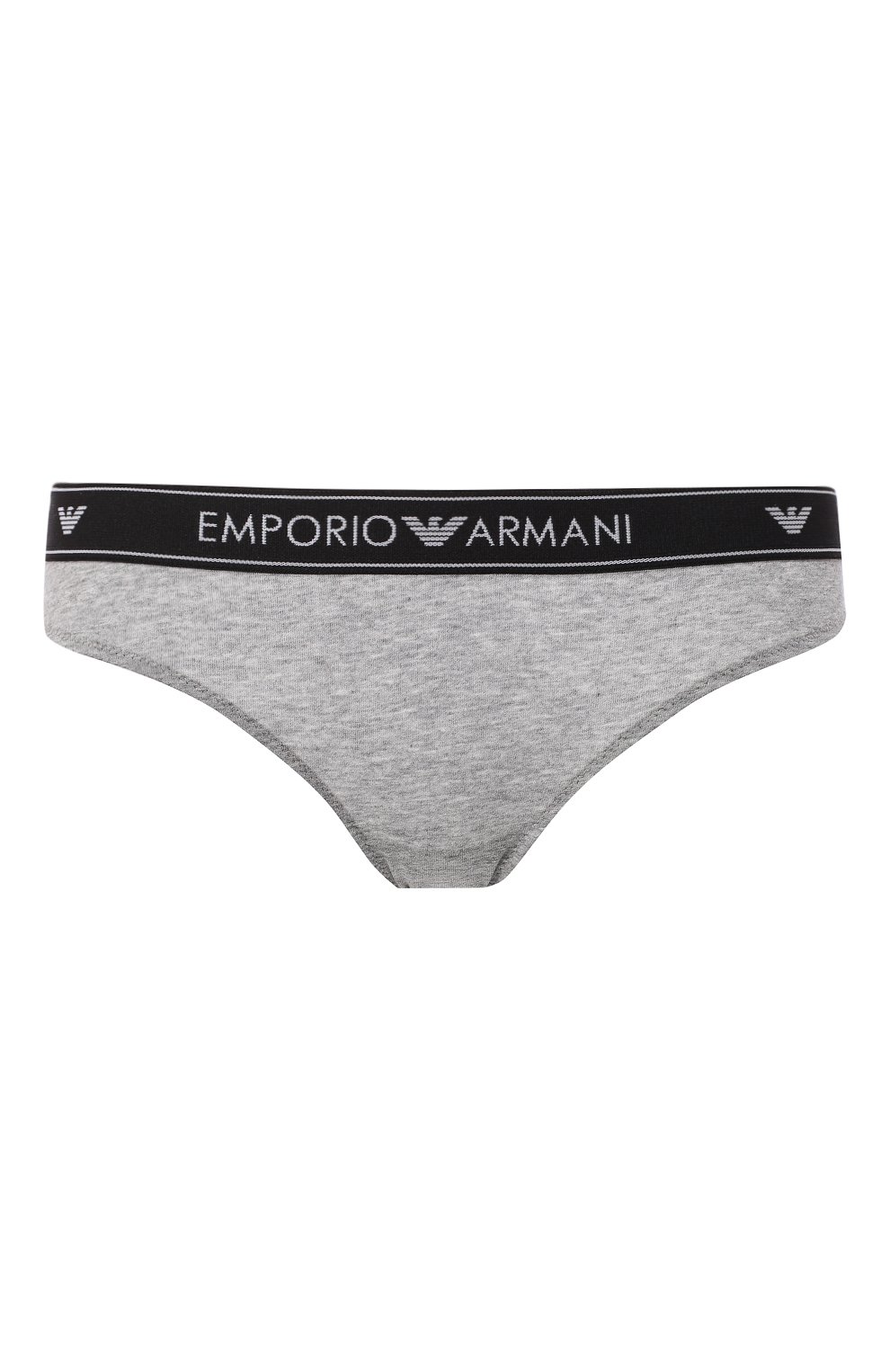 Хлопковые трусы-слипы EMPORIO ARMANI серого цвета по цене 4195 руб., арт. 162525/9P317, фото 1 Хлопковые трусы-слипы EMPORIO ARMANI, арт. 162525/9P317, фото 1