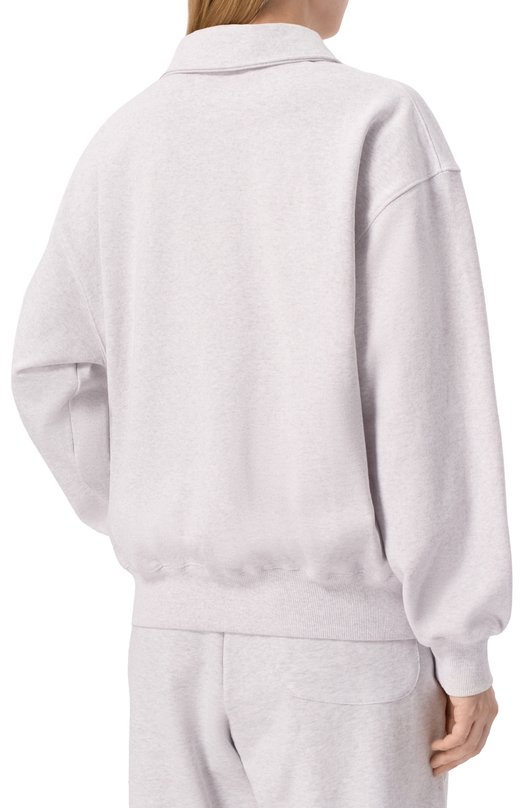Хлопковый свитшот AECA WHITE AWCMFWBDTSSSO002C0.LIGHT GREY (M) Серый  AWCMFWBDTSSSO002C0.LIGHT GREY (M) Фото 4