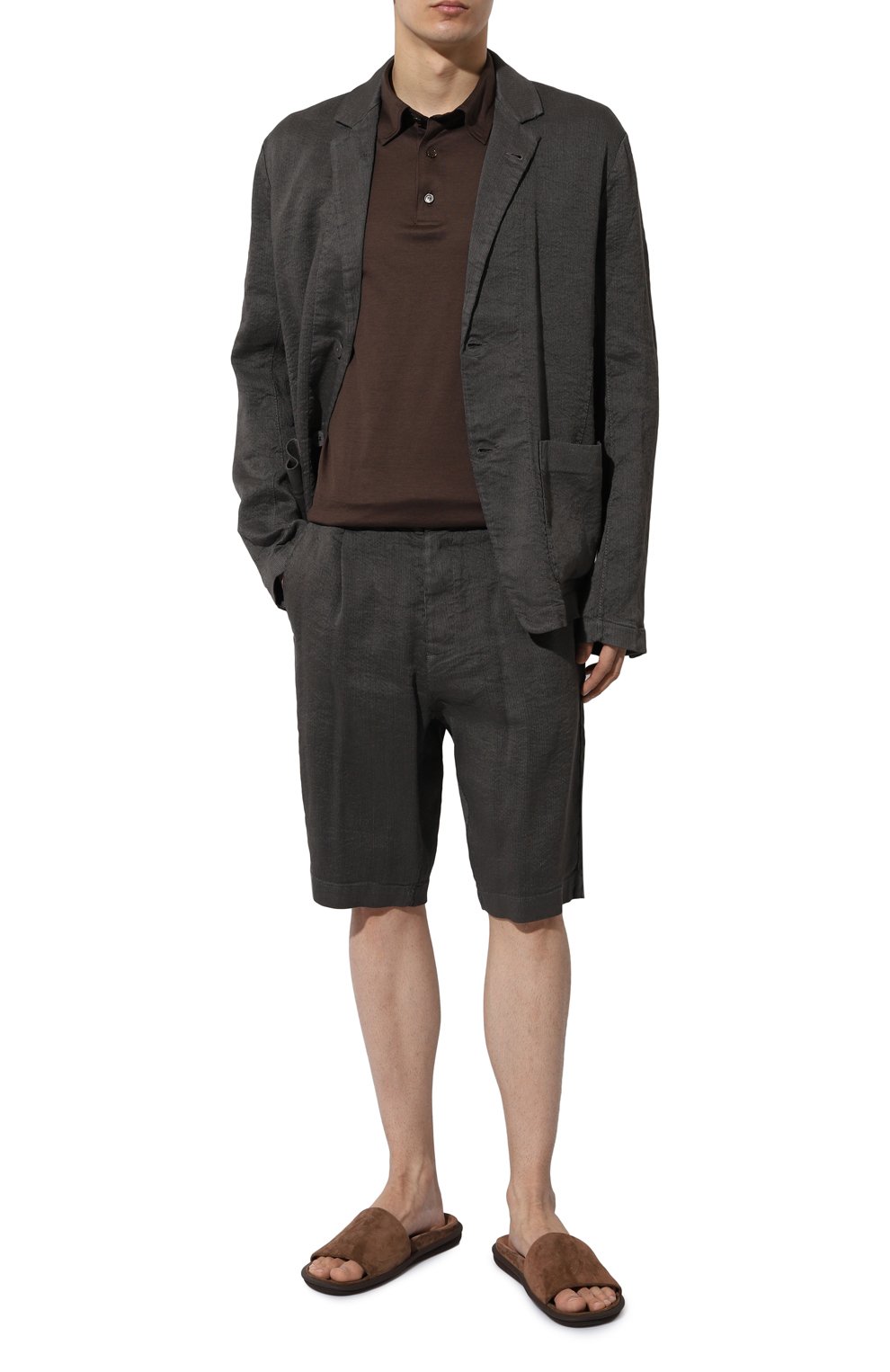 Шорты изо льна и вискозы TRANSIT, арт. CFUTRWH173, фото 2