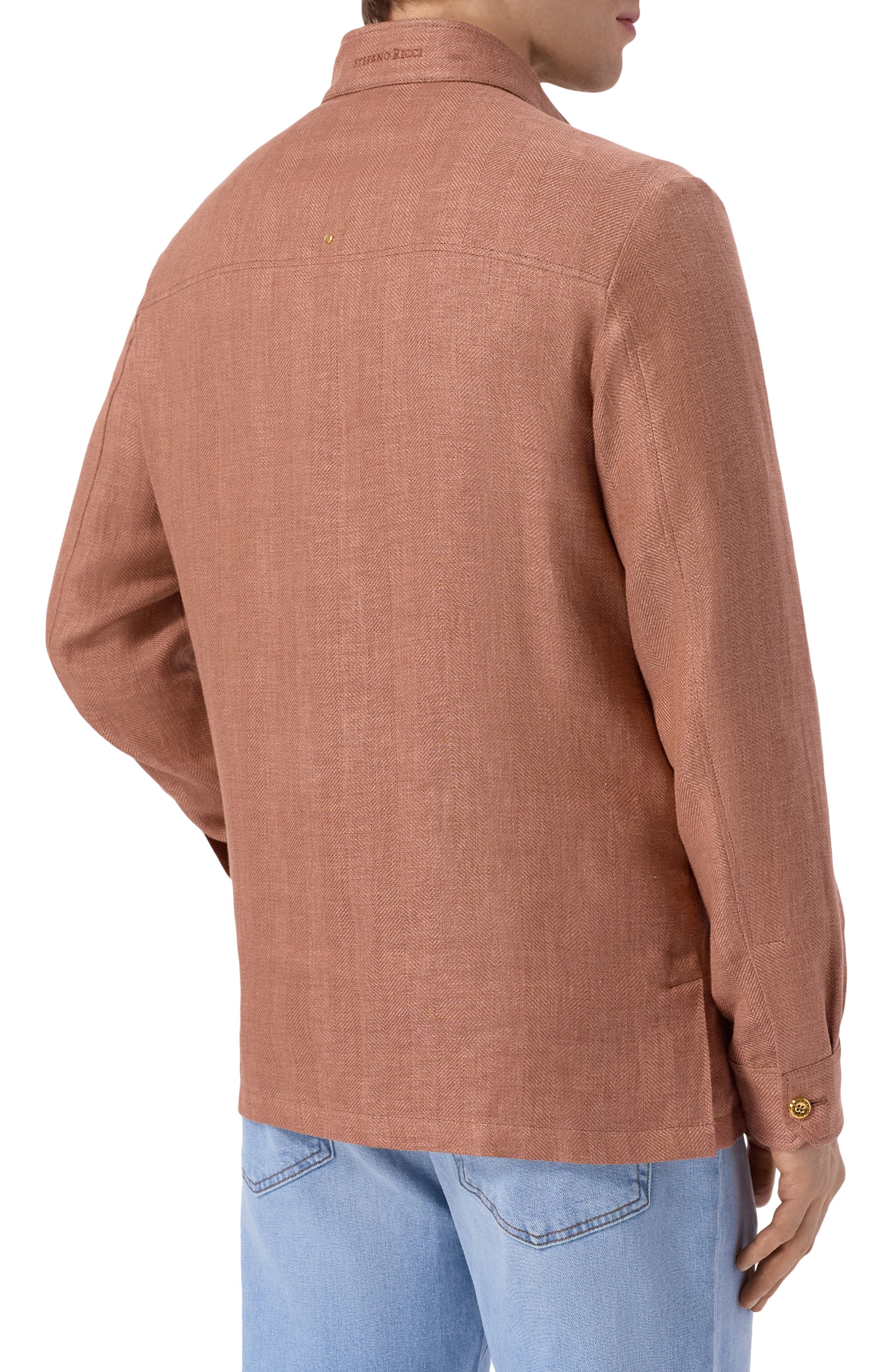 Куртка-рубашка изо льна и кашемира STEFANO RICCI, арт. MDJ6100050/C167HA, фото 4