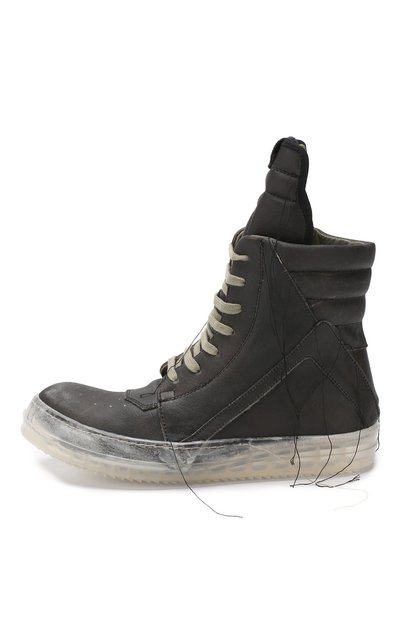 Высокие кожаные кеды RICK OWENS, арт. RU19S2884/LC0M12, фото 3
