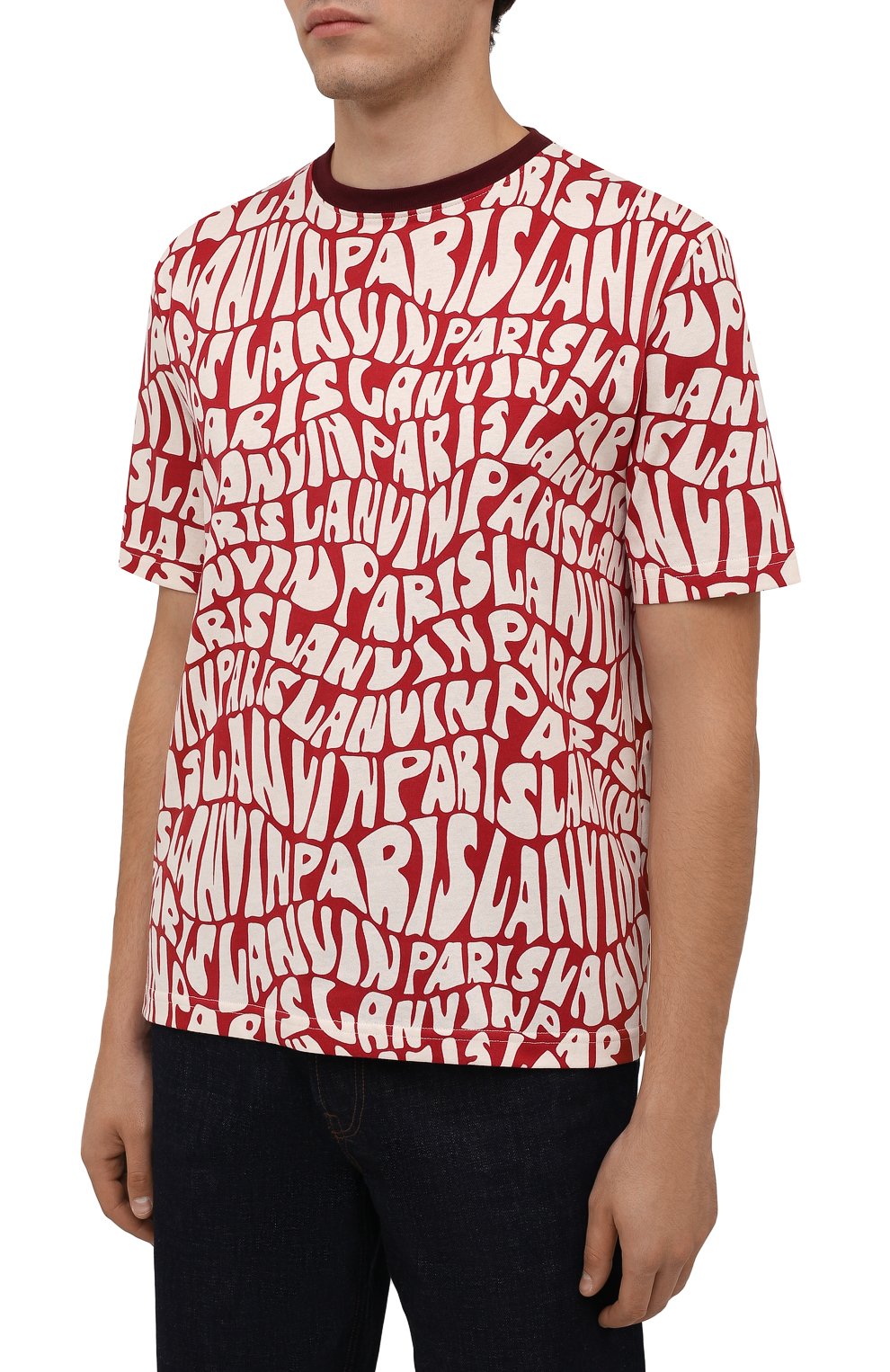 Хлопковая футболка LANVIN, арт. RM-TS0002-J053-A21, фото 3