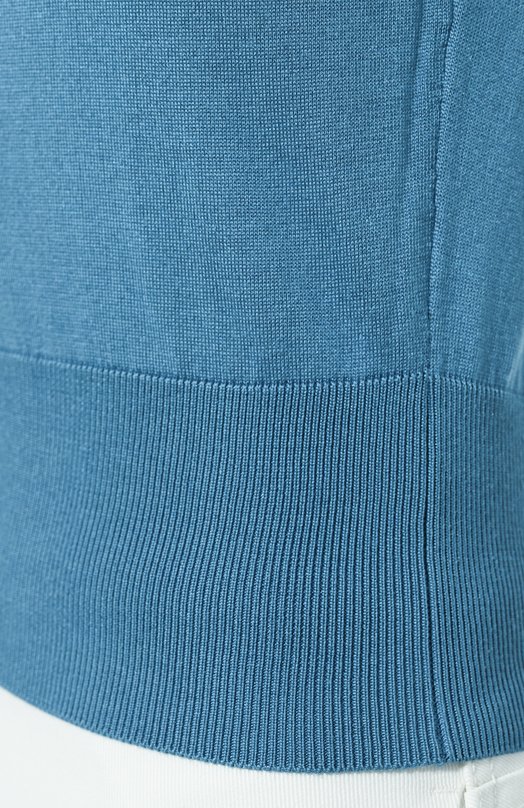 Шелковый топ Dolce & Gabbana FXT04T/JBSHX Голубой  FXT04T/JBSHX Фото 5