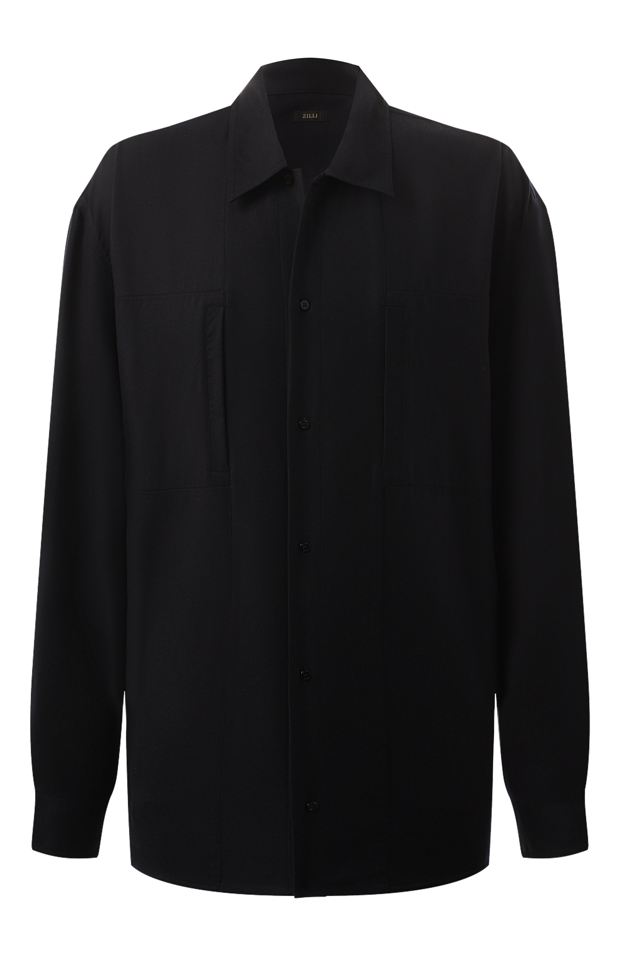 Рубашка из шерсти и шелка ZILLI, арт. SP0B01M024091001U/49, фото 1