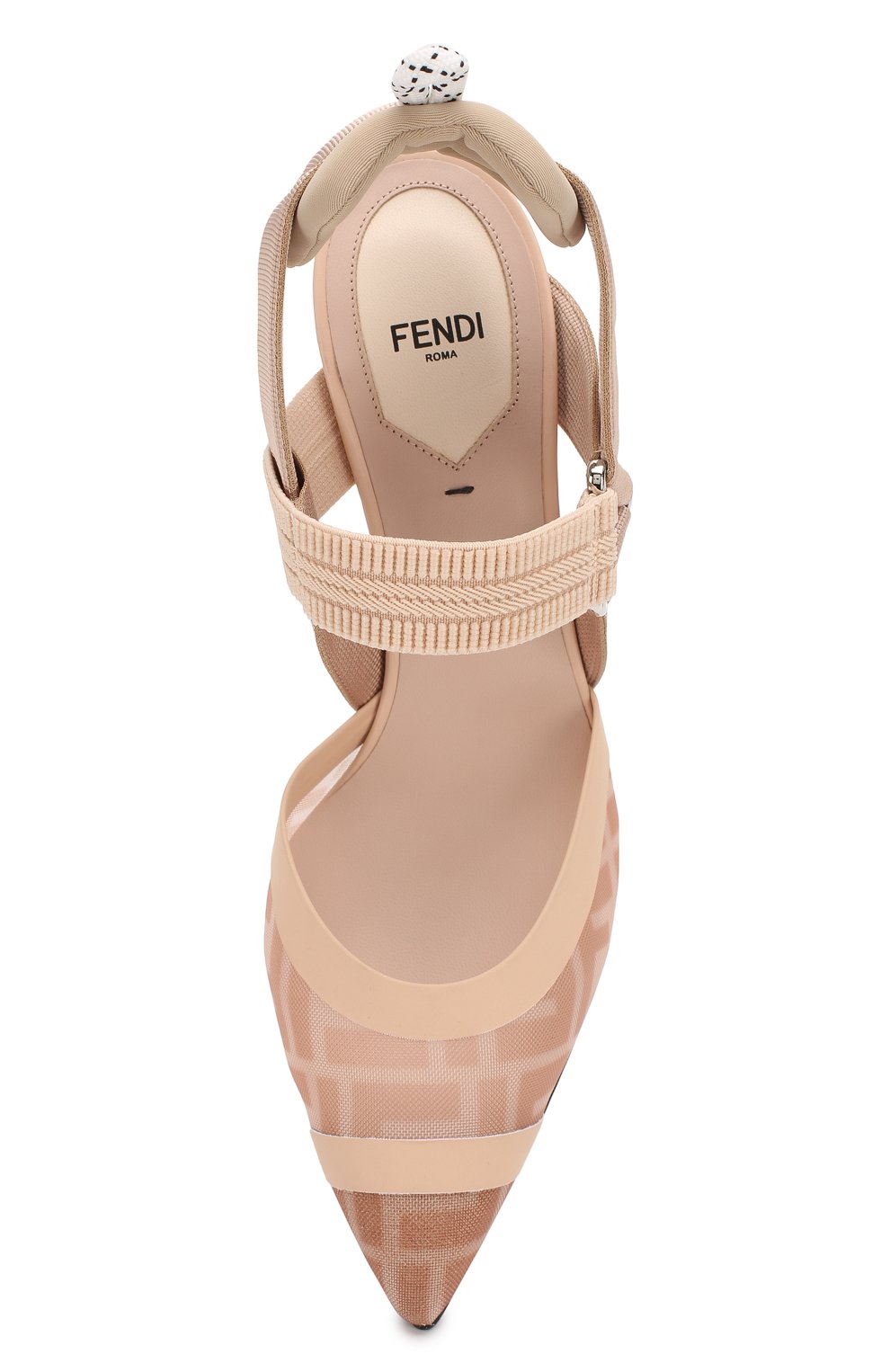 Текстильные туфли FENDI, арт. 8J6851 A8UG, фото 5