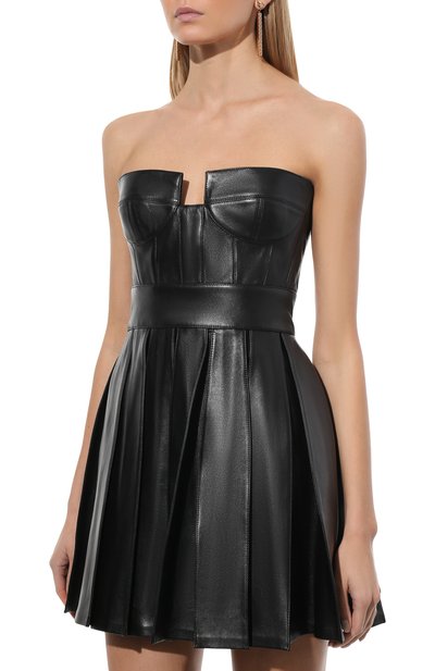 Кожаное платье BALMAIN, арт. WF1R1050/L158, фото 3
