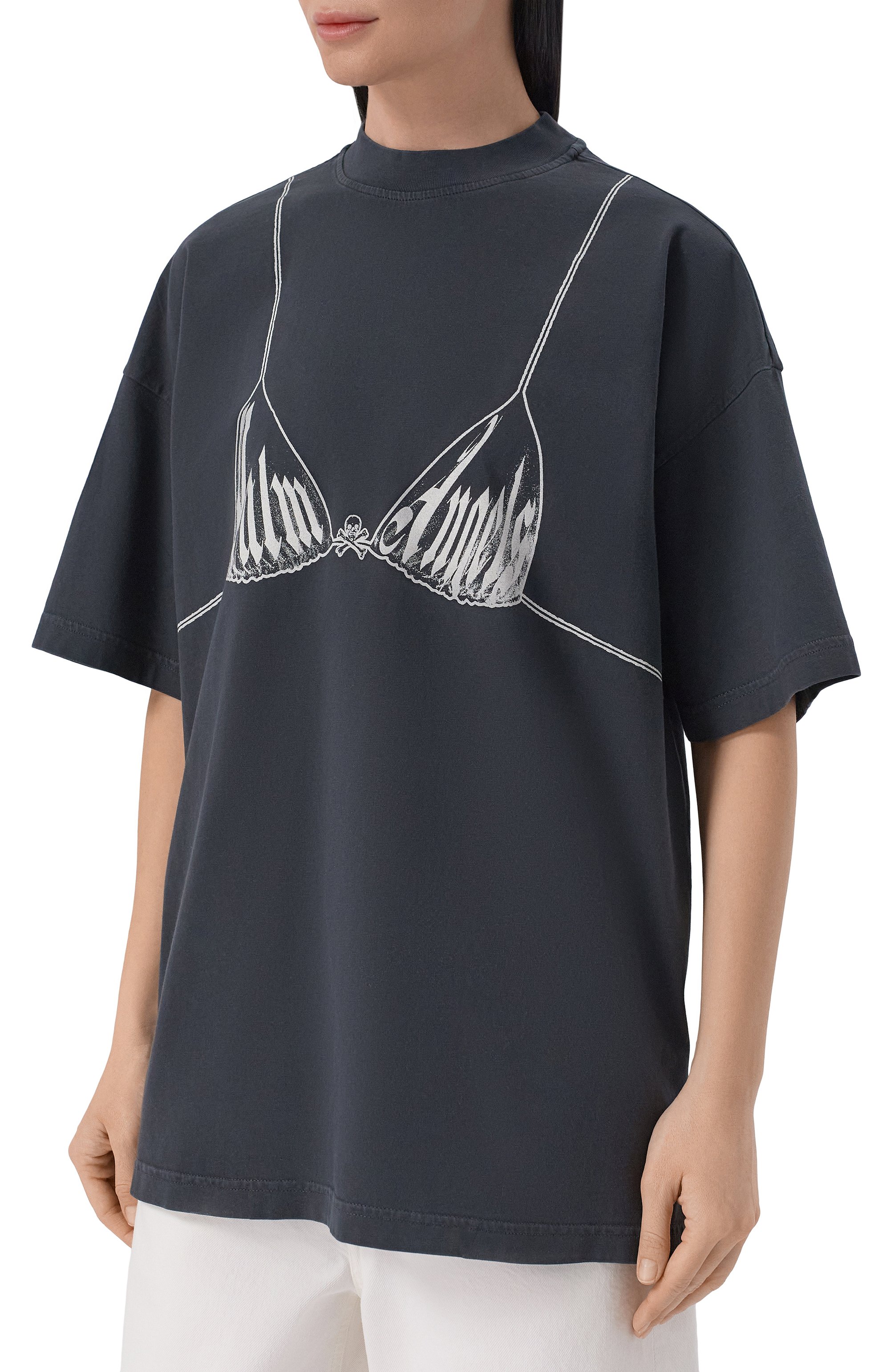 Хлопковая футболка PALM ANGELS, арт. PWAA07BS26JER003, фото 3