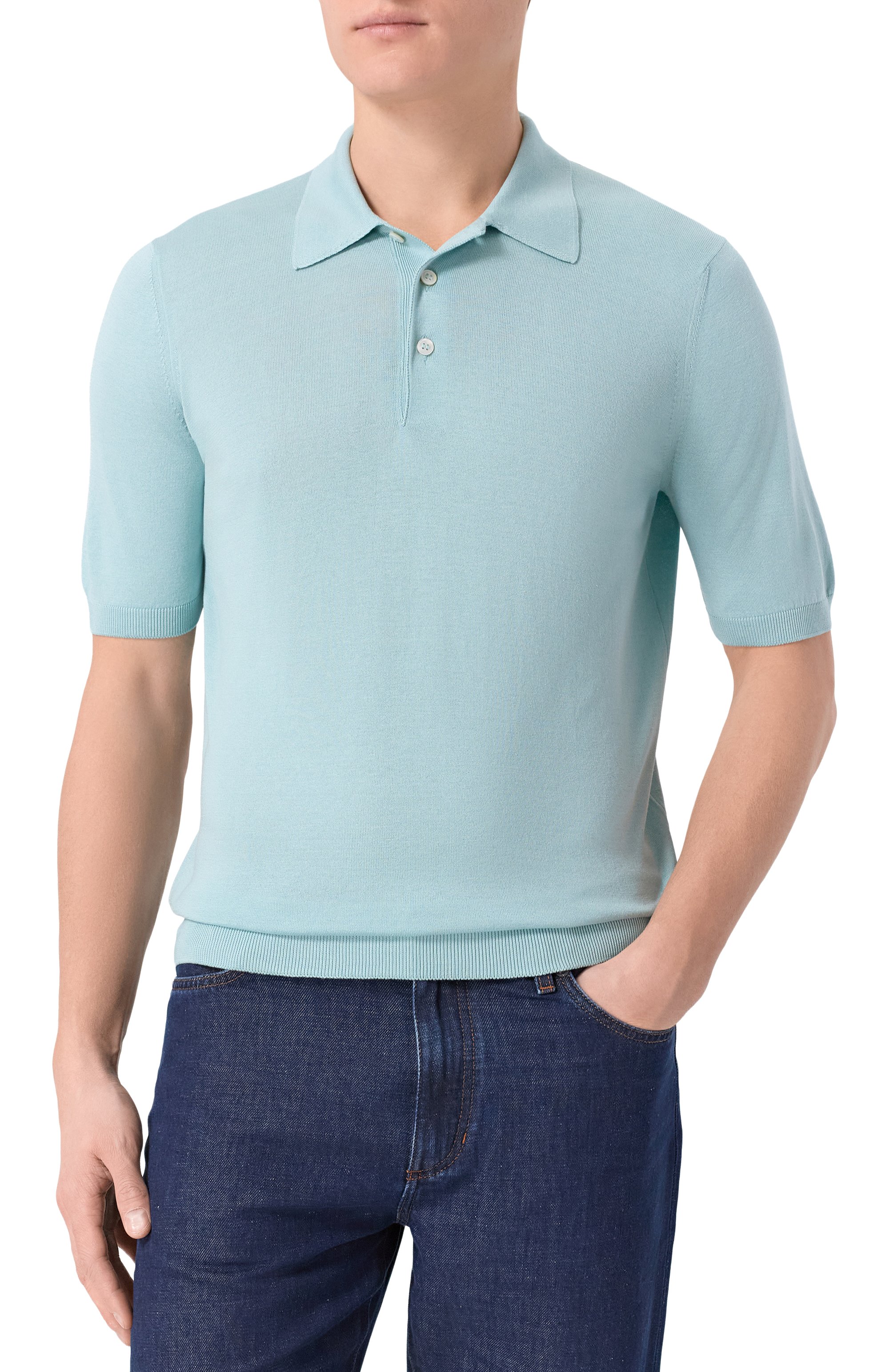 Шелковое поло GRAN SASSO, арт. 43110/23503, фото 3